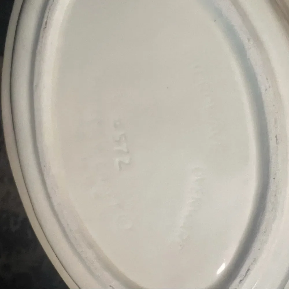 Floral Oval vintage Pottery Craft #572 casserole Ceramic Dish